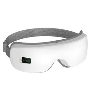 White Eye Massager with Gray Strap